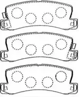 Комплект тормозных колодок, дисковый тормоз AISIN купить